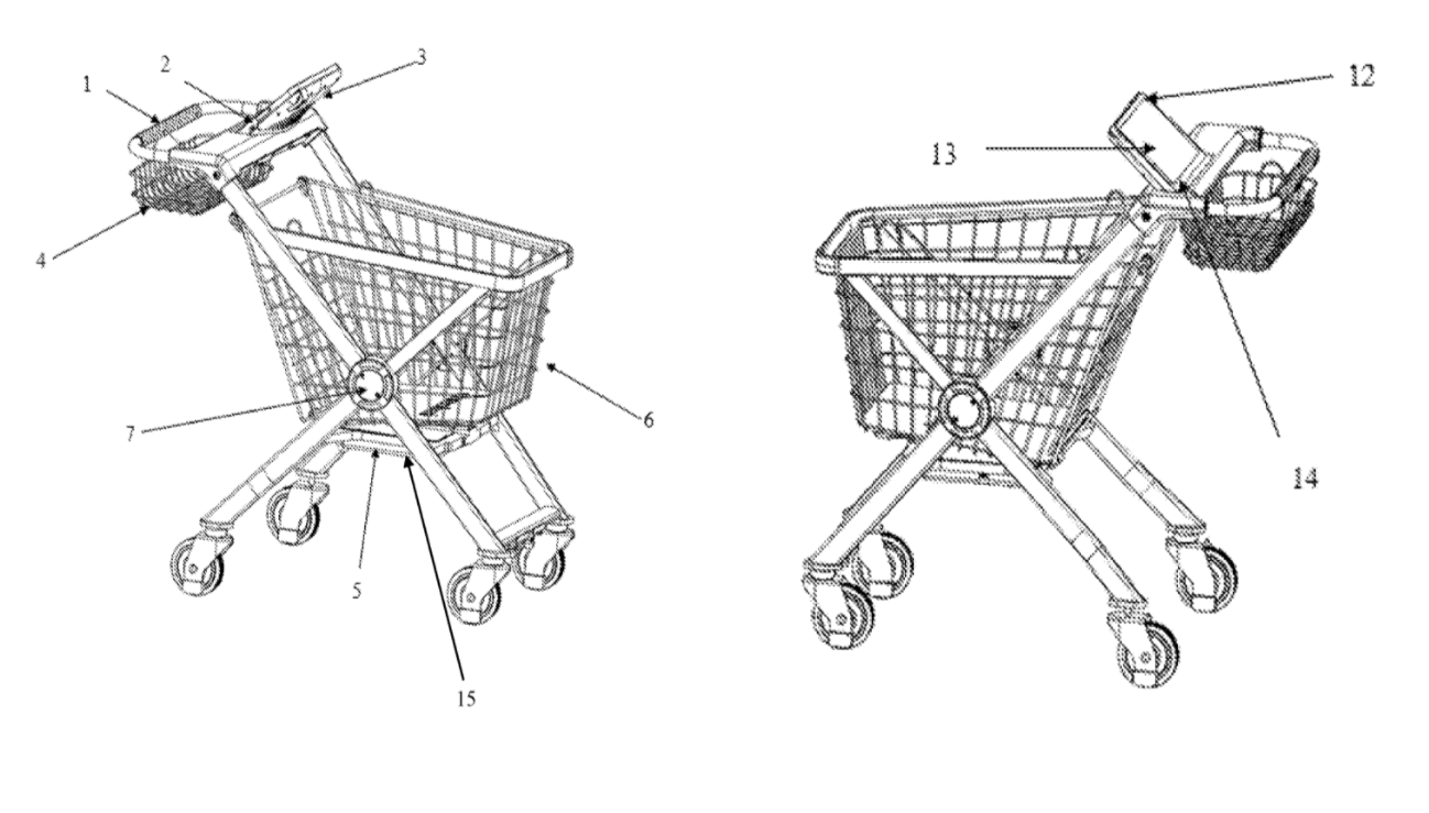 AI grocery cart patent