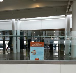 INTA Welcome Sign