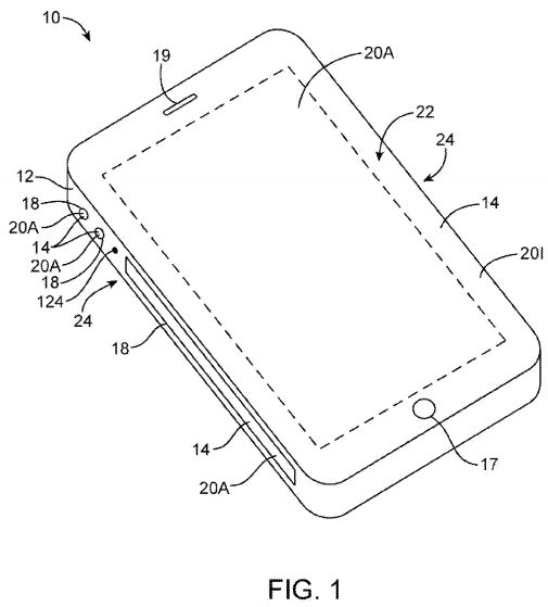 Patent Application for Electronic Device with Sidewall Displays image