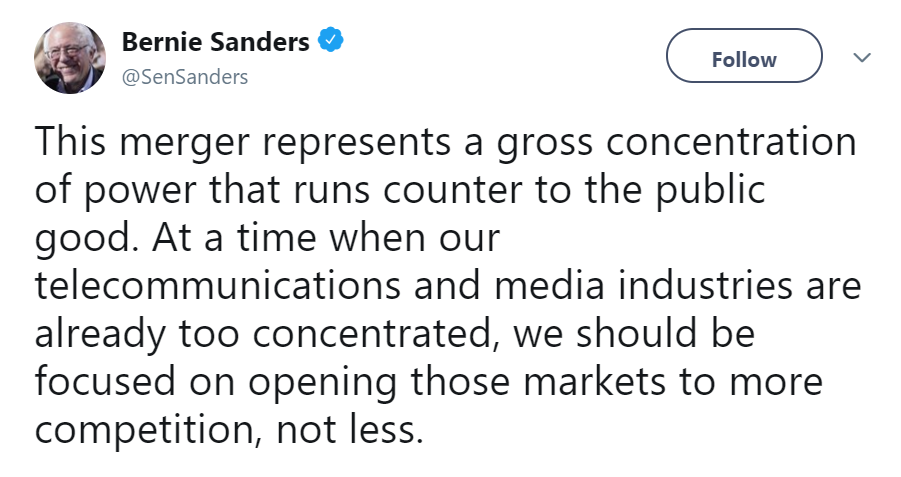 Bernie Sanders Tweet