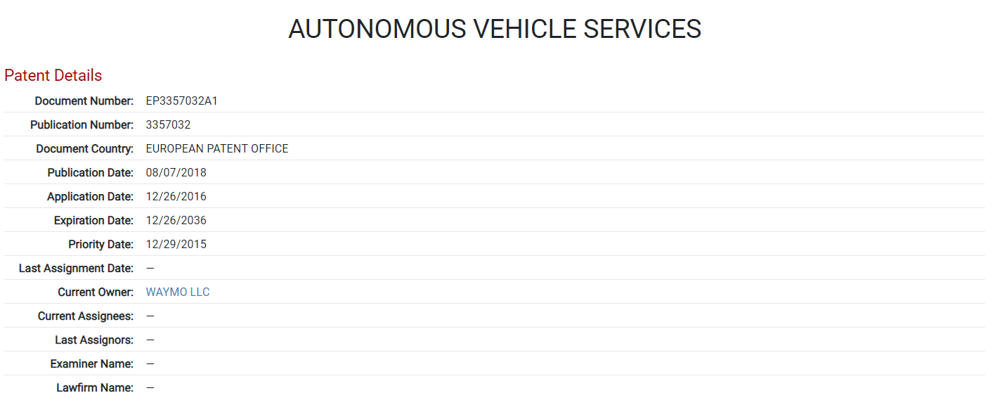 autonomous services patent