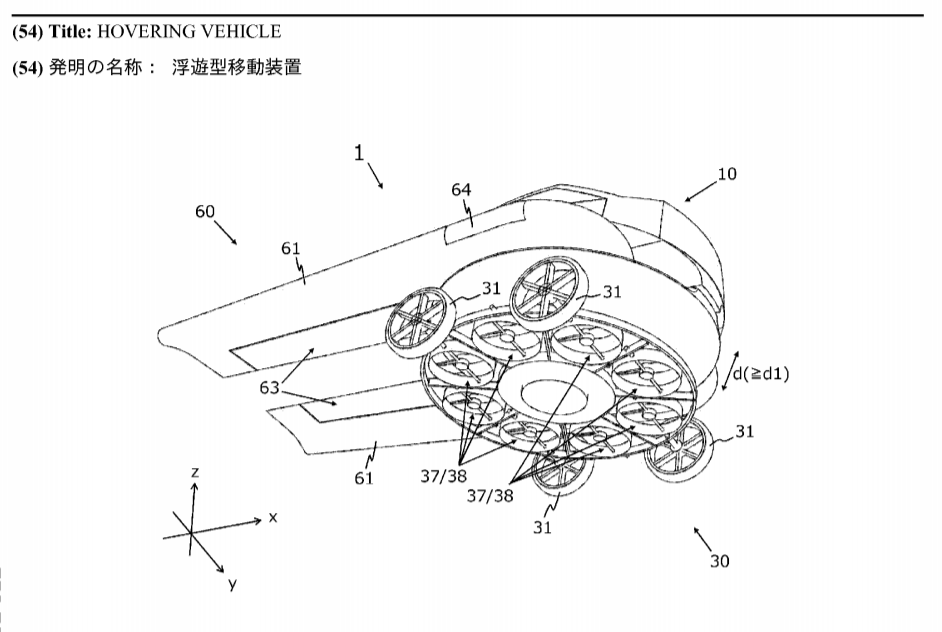 hovering vehicle patent