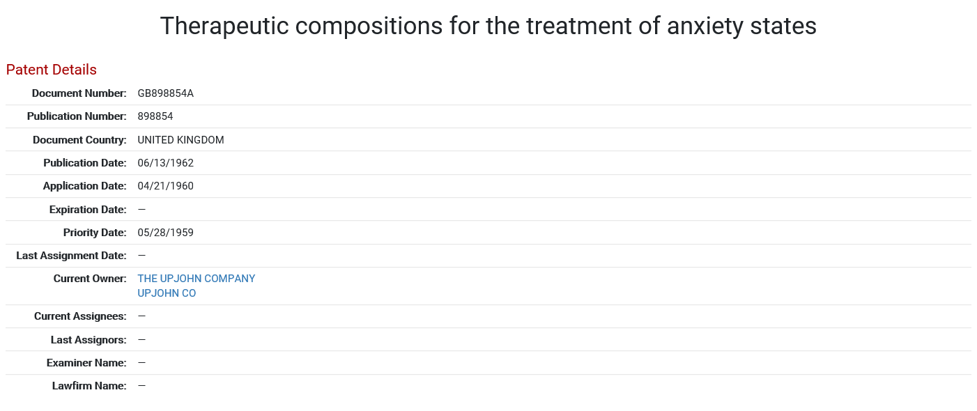 meprobamate patent