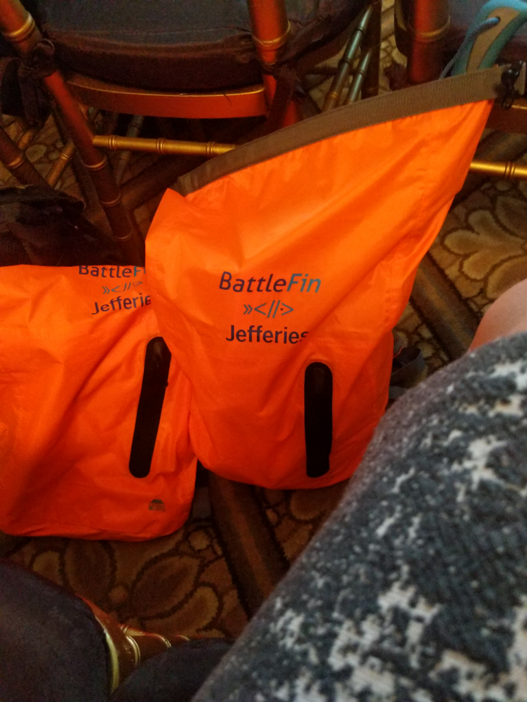 Battlefin swag bag