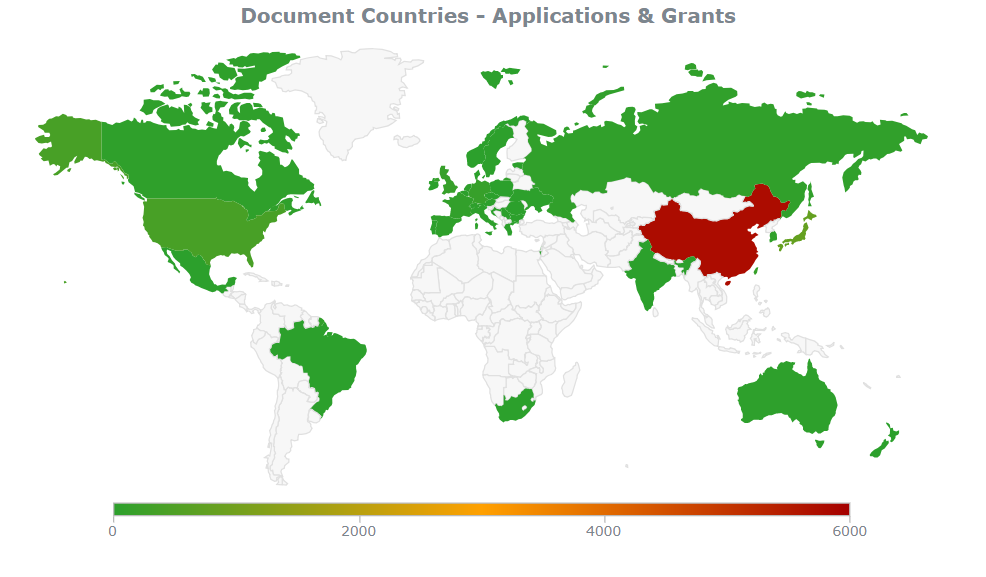 firework patent filings by country