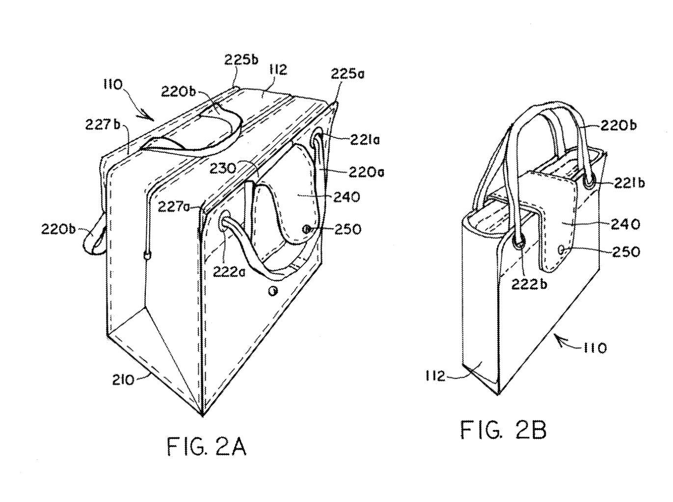 Shopping bag system patent