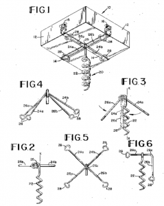 BASEBALL BASE GROUND FASTENING DEVICE image