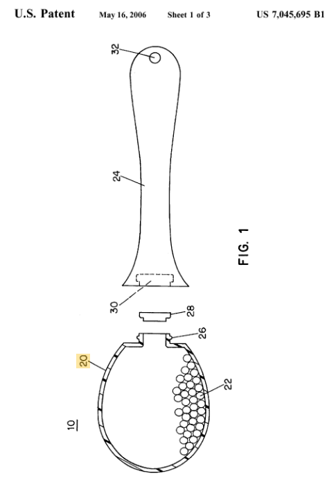 Maraca with Flexible Handle patent image