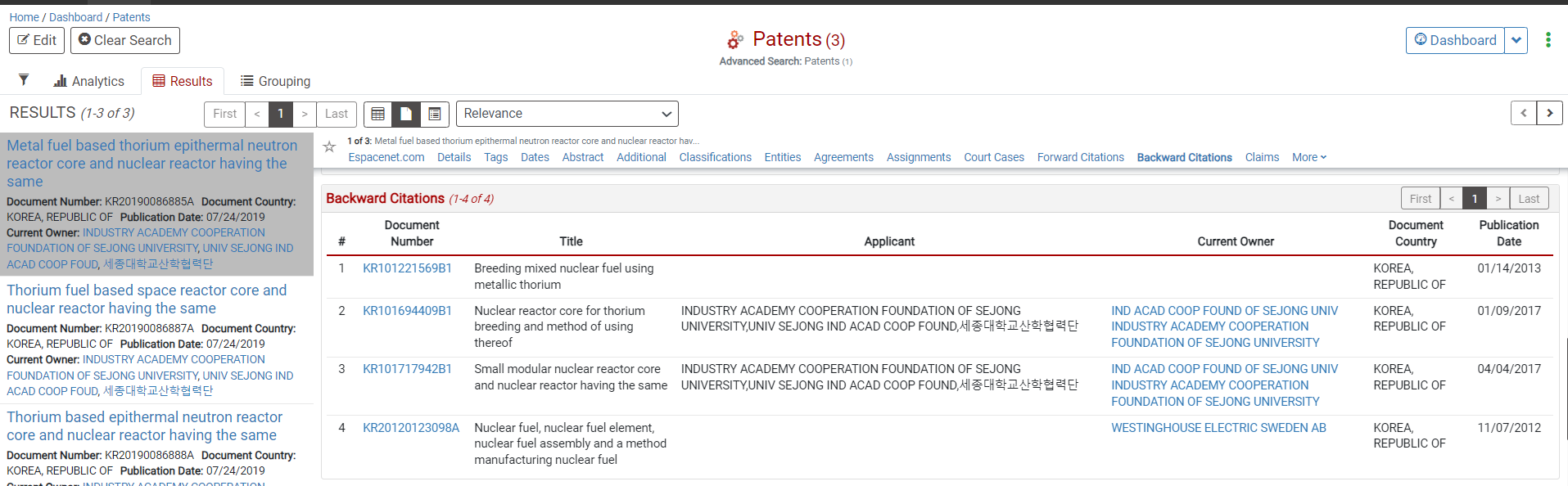 backward citation data