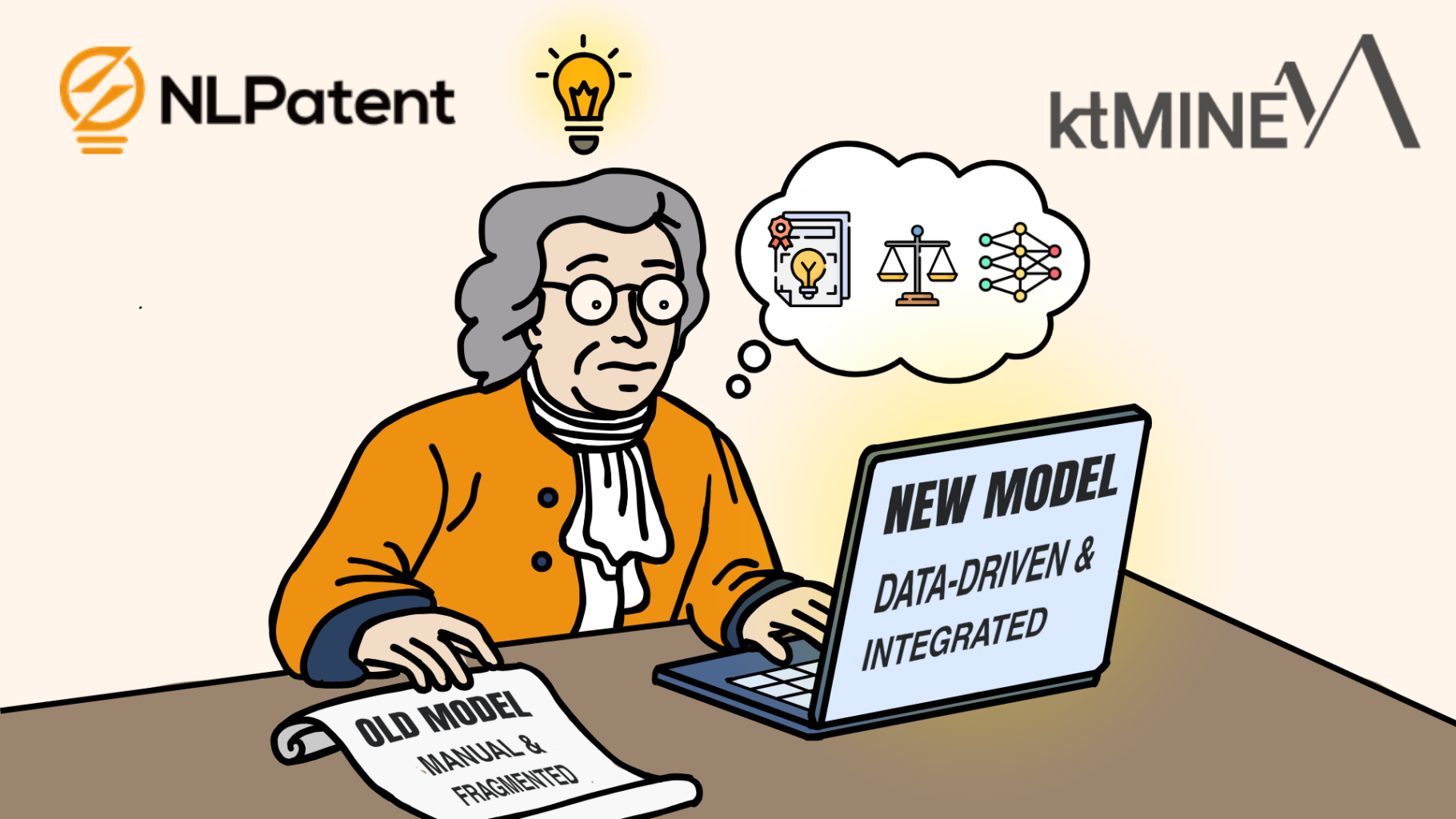 NLPatent and kTMINE IP AI blog header