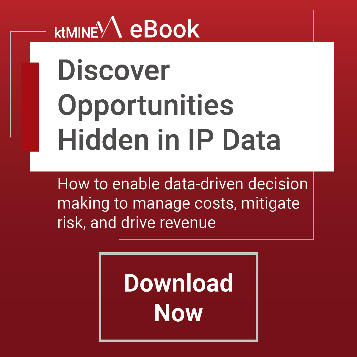 ktMINE Discover Opportunities Hidden in IP Data website announcement